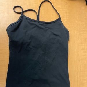 Lululemon Power Y Black Tank in size 8